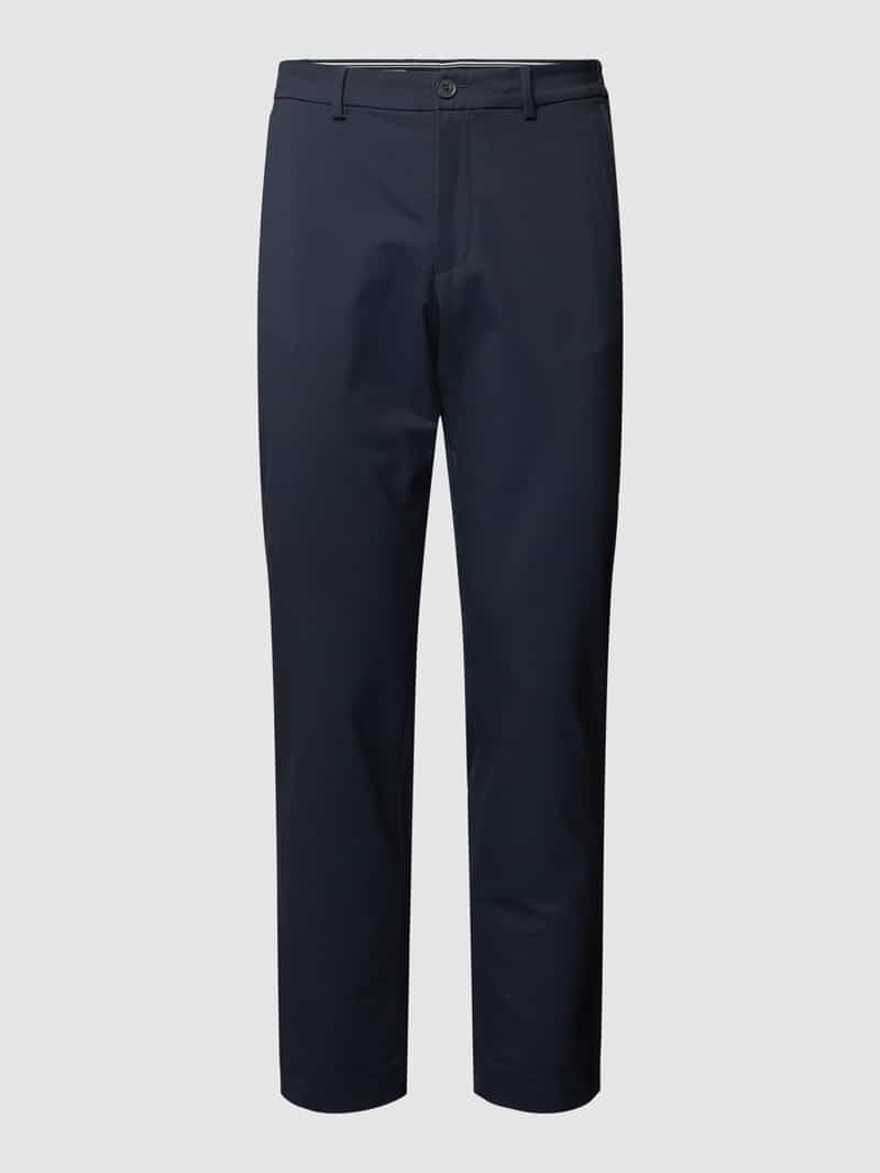 Chinosy o kroju slim fit z dodatkiem wiskozy model ‘Dave’