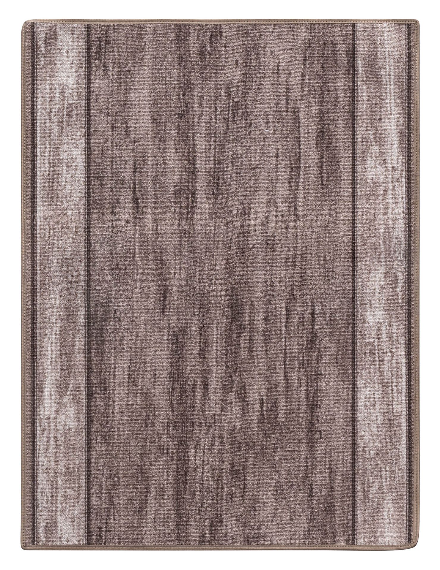 Chodnik Nowoczesny Rama Drewno Taupe