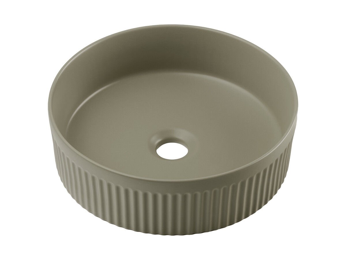 Umywalka nablatowa Comad Beyond 36x12 cm okrągła zielony mat