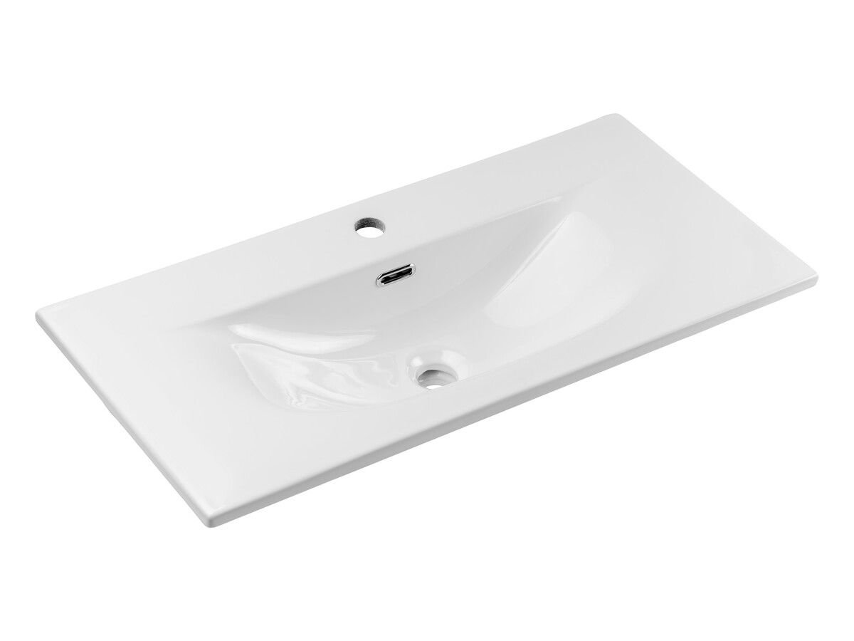 Umywalka meblowa Comad Sky 80x40 cm prostokątna biały połysk