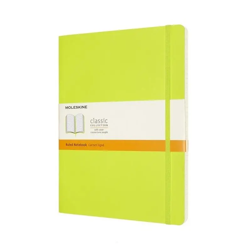 Notes Classic XL 19x25 linia 192str BR lemon green - Moleskine