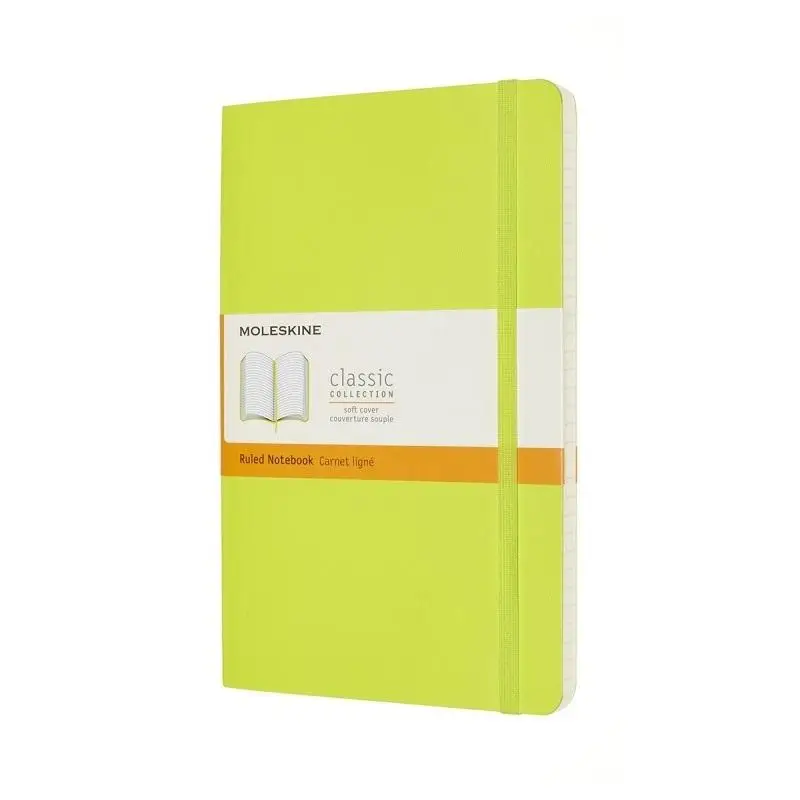 Notes Classic L 13x21 linia 192str BR lemon green - Moleskine