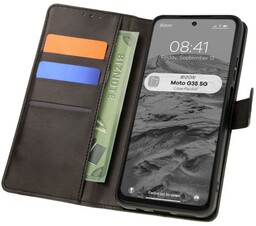 Bizon Etui z klapką Case Pocket do Motorola Moto G35 5G, czarne