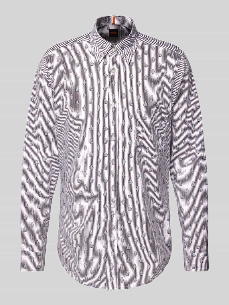 Koszula casualowa o kroju regular fit z kołnierzykiem typu button down model ‘Rickert’