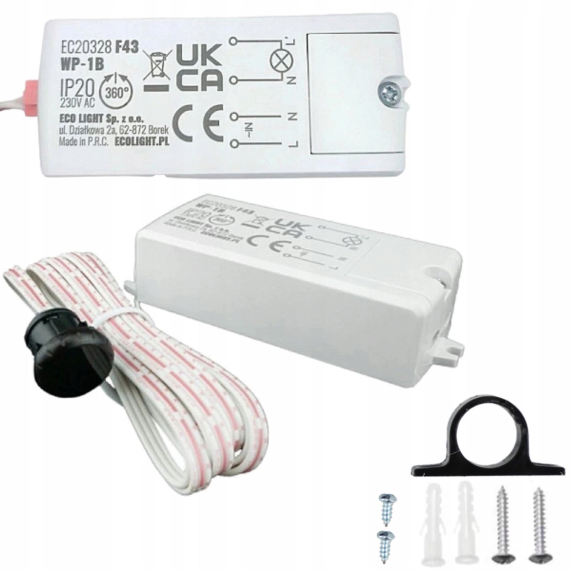 Włącznik Bezdotykowy Czujnik Ruchu Podczerwień Zasięg 5-6cm Przewód 1,5m