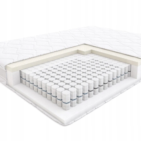 Materac Sprężynowy Tango 90x200 cm Hilding Kieszeniowy Pokrowiec Tencel
