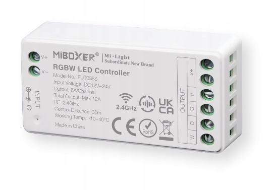 Sterownik MiBoxer Led Rgbw 12-24V DC 12A 2,4G