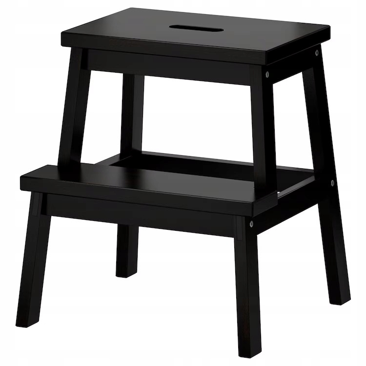Ikea Bekvam taboret ze schodkiem 50 cm, czarny