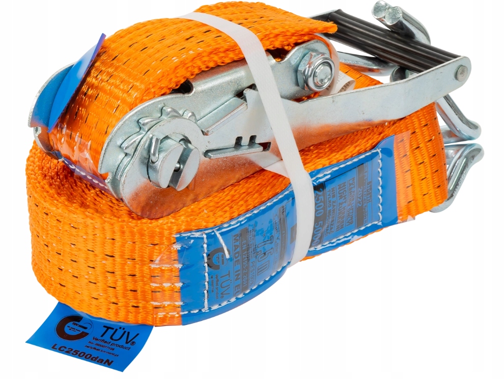 Pas Transportowy z napinaczem 5 ton 12mb 50 mm Bardzo Mocny 12M/50mm/5T