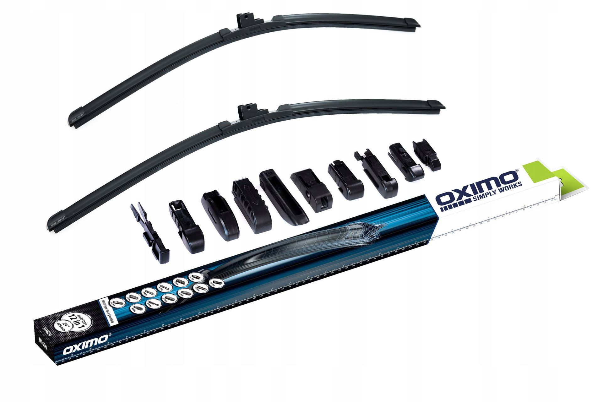 Oximo Wycieraczki Płaskie kpl. MT600mm MT450mm