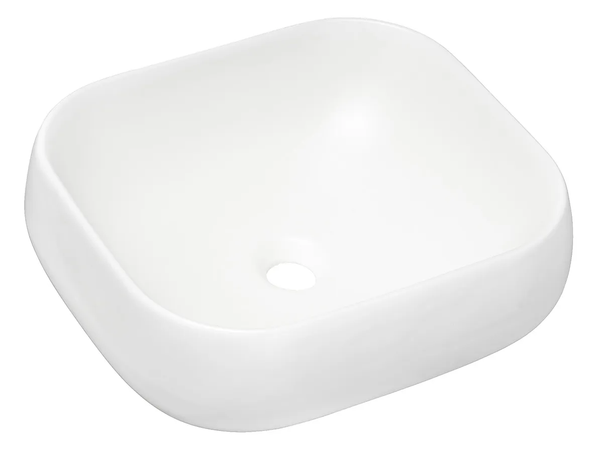 Biała nowoczesna umywalka ceramiczna na blat T7-R31