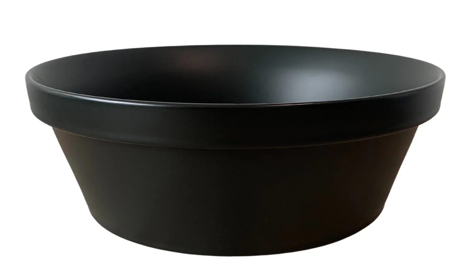 Czarna ceramiczna umywalka nablatowa G1-T65