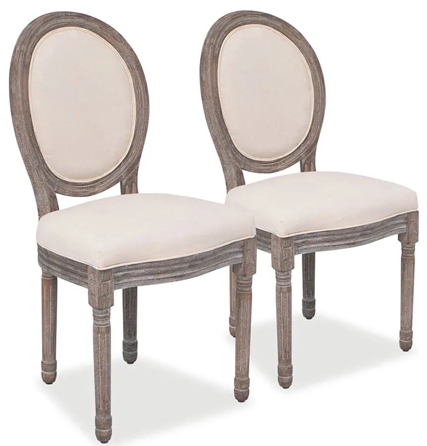 Zestaw 2 tapicerowanych krzeseł na drewnianych nogach Z4-W51