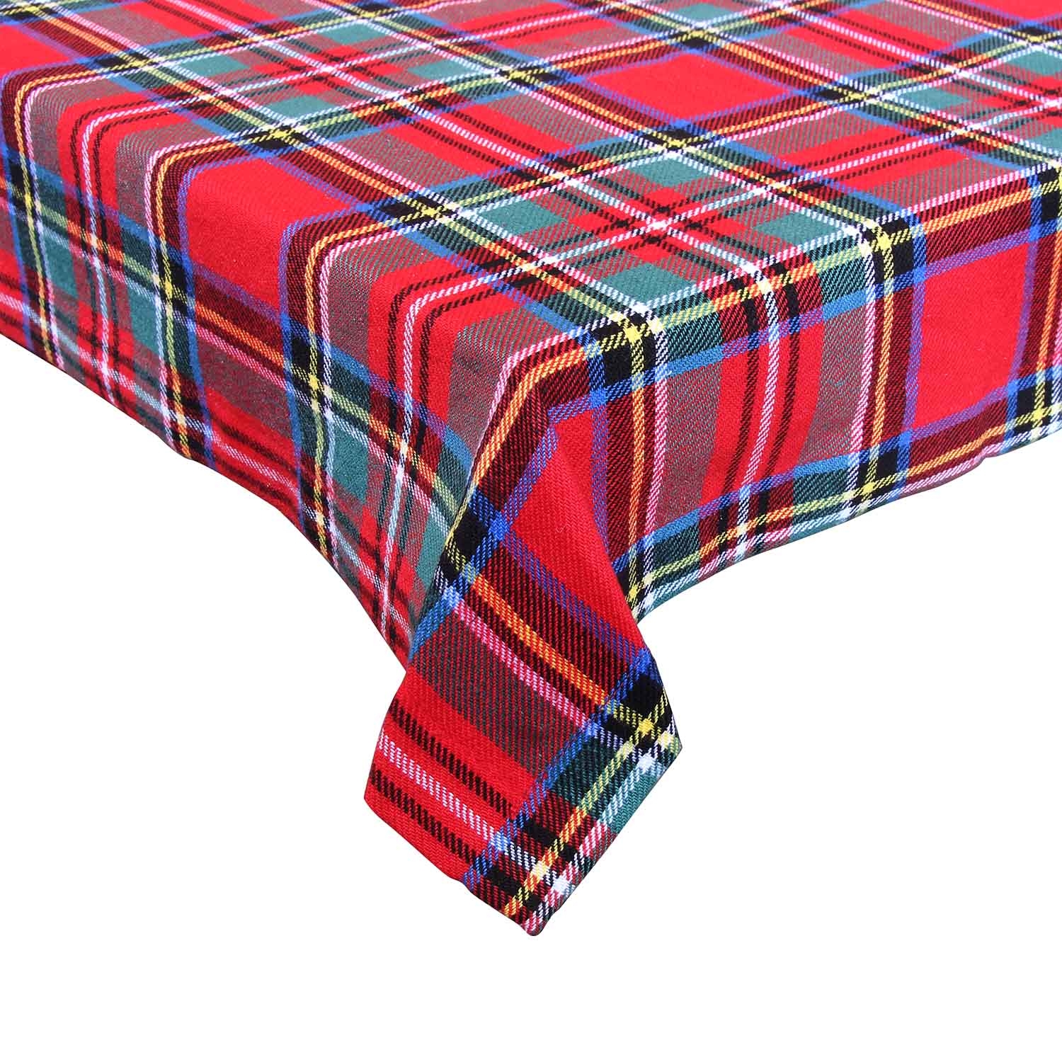 Obrus 140 x 240 cm Tognana Tartan Dublino, czerwono-zielony