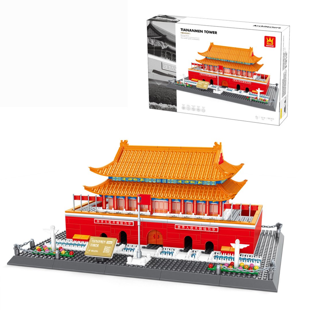 Klocki konstrukcyjne Wange 5218 - Wieża Tian’anmen w Pekinie, 758 elementów