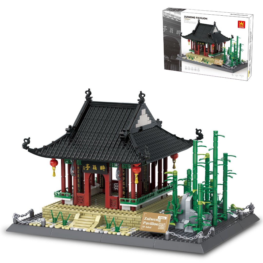 Klocki konstrukcyjne Wange 5236 - Pawilon Zuiweng, 917 elementów