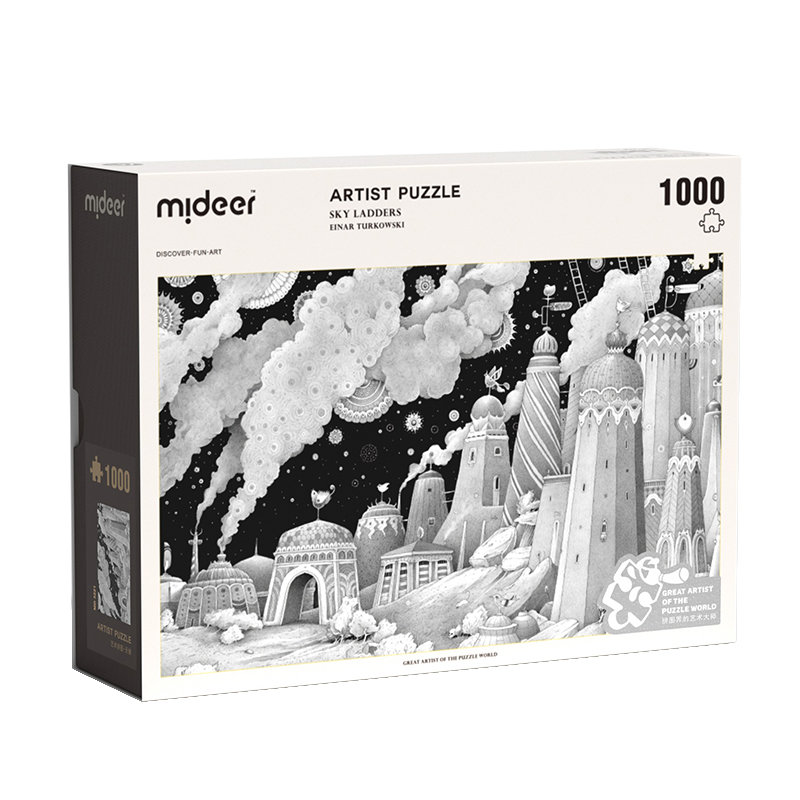 Puzzle artystyczne - Płynące wieżowce (1000 elementów)