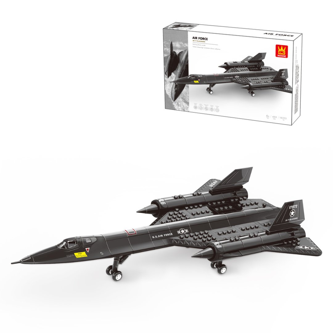 Klocki konstrukcyjne Wange 4005 - Samolot SR-71 Blackbird, 183 elementy