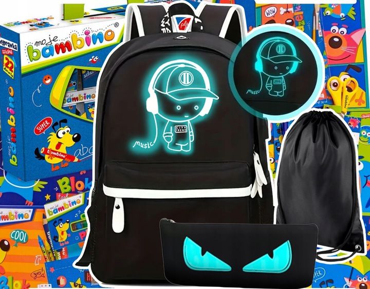 Wyprawka Szkolna Dla Pierwszoklasisty + Plecak Xxl Do Szkoły Duży Zestaw