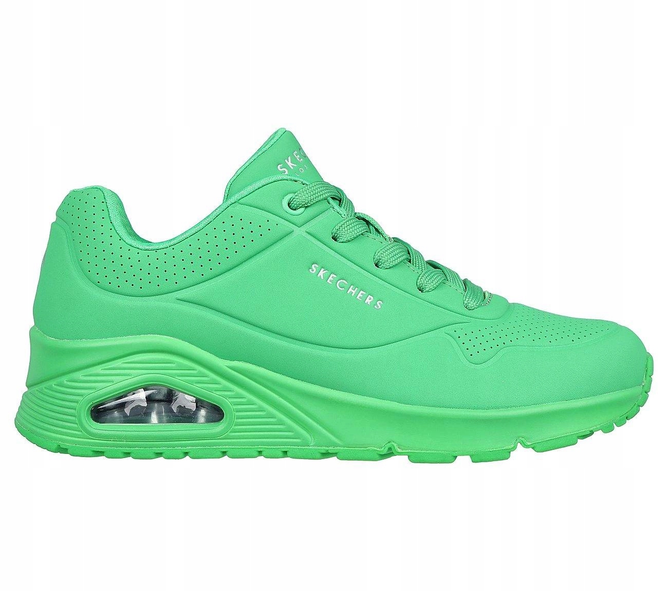 Buty damskie Skechers Uno Nights Skech Air Sportowe Tenisówki 73690-GRN