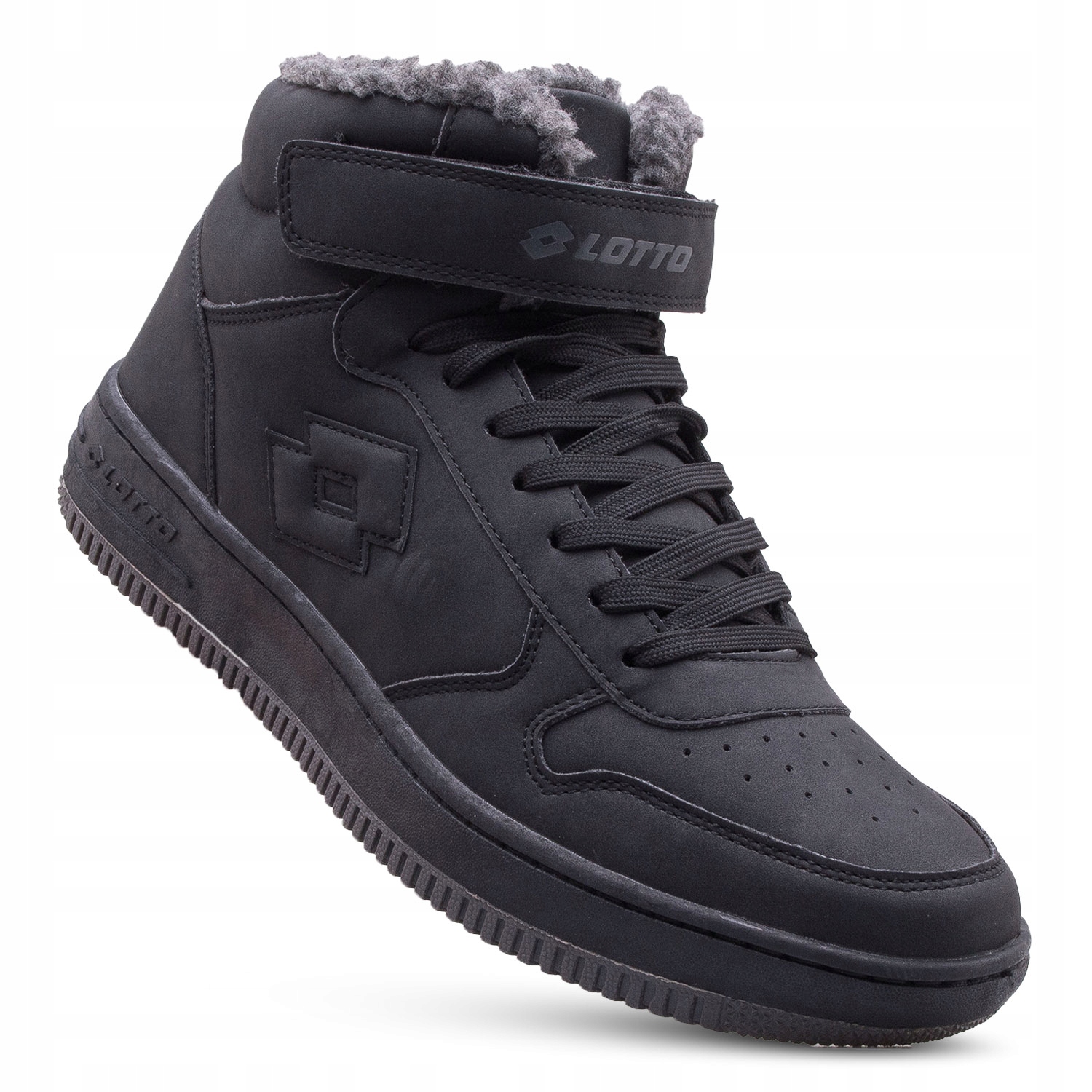 Buty Zimowe Męskie Lotto Ocieplane Sportowe Wysokie Paliot Fur 2400192U