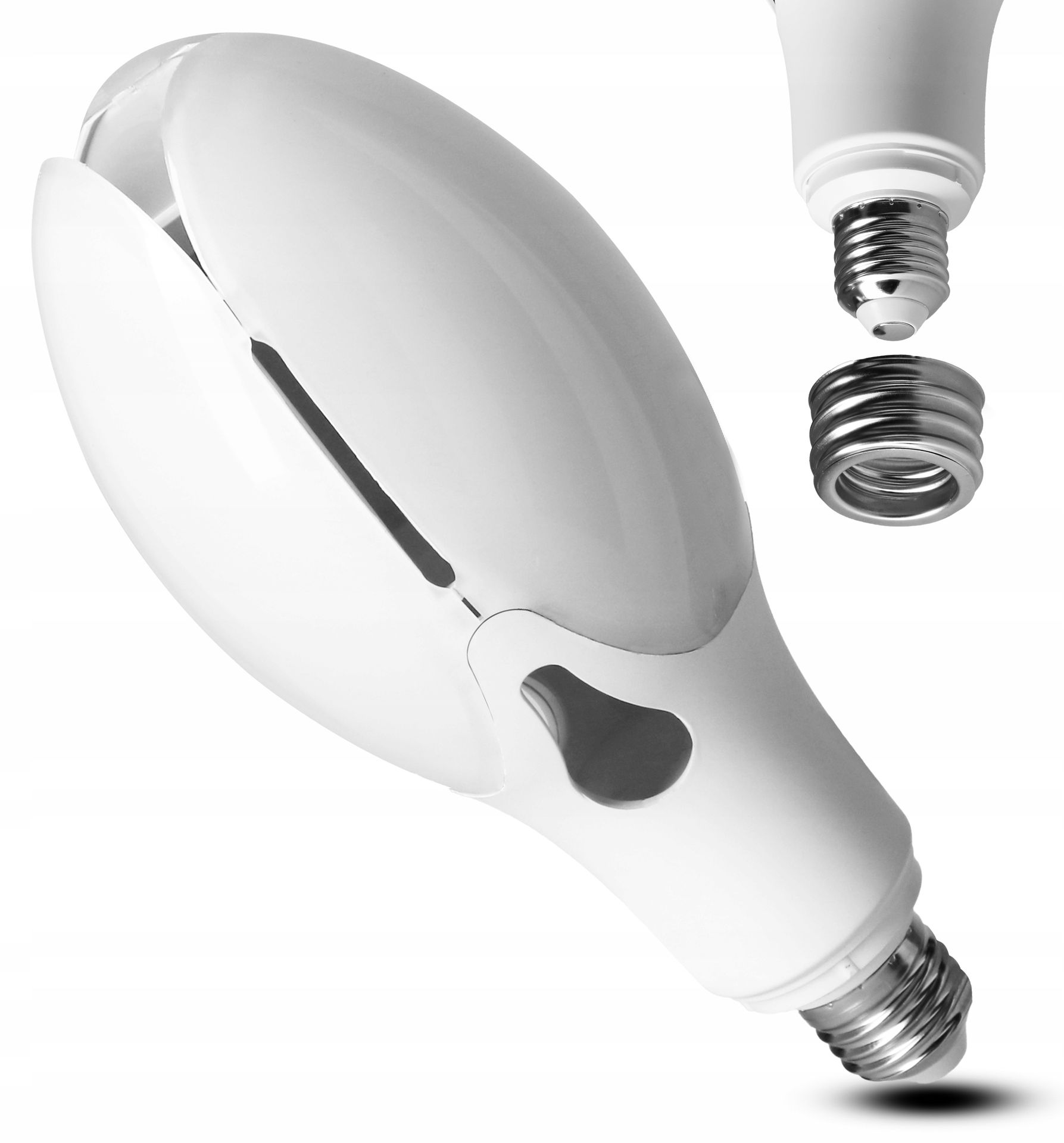 Żarówka Led E27 adapter E40 IP20 30W 6000K do oprawa uliczna przemysłowa
