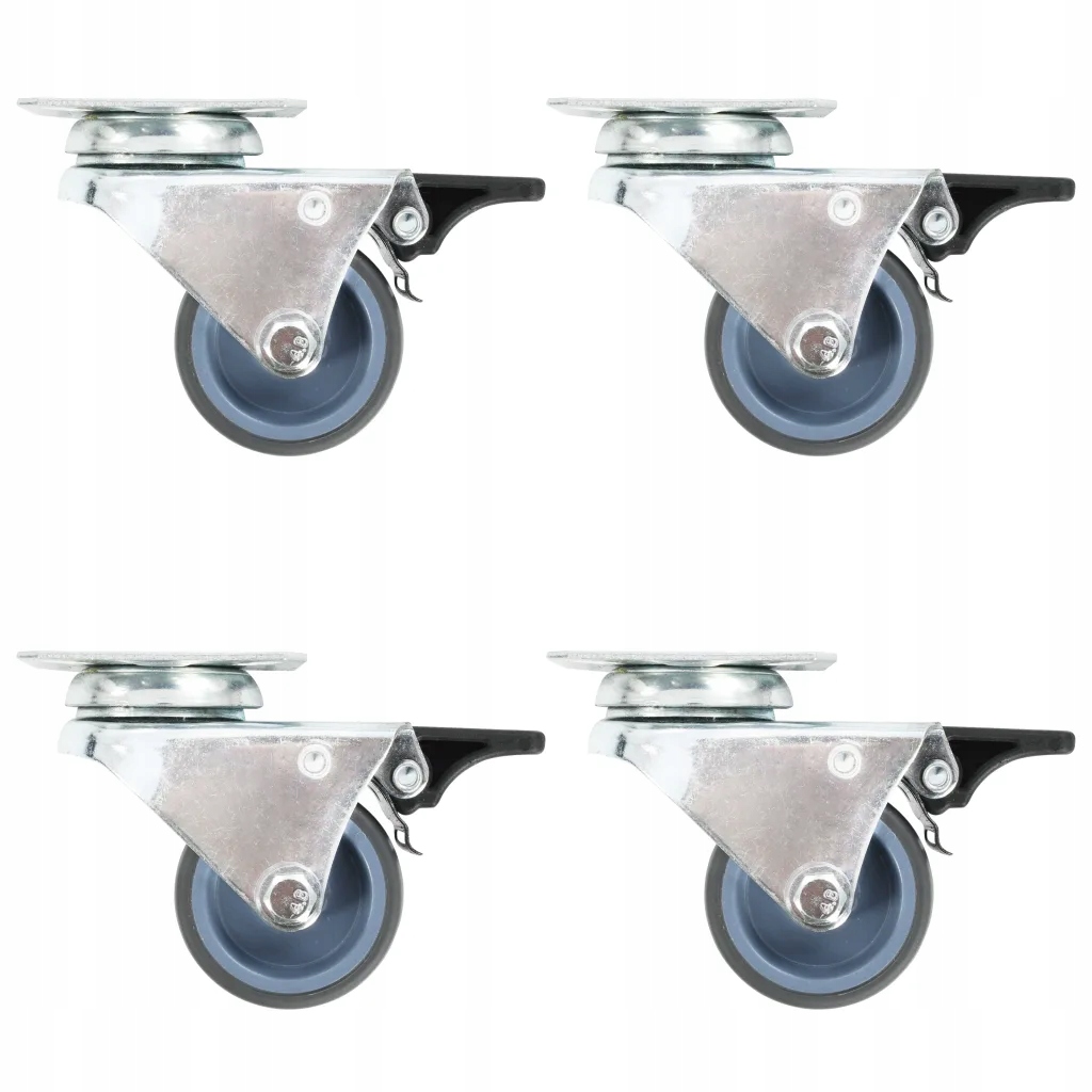 24 podwójne kółka skrętne, 50 mm