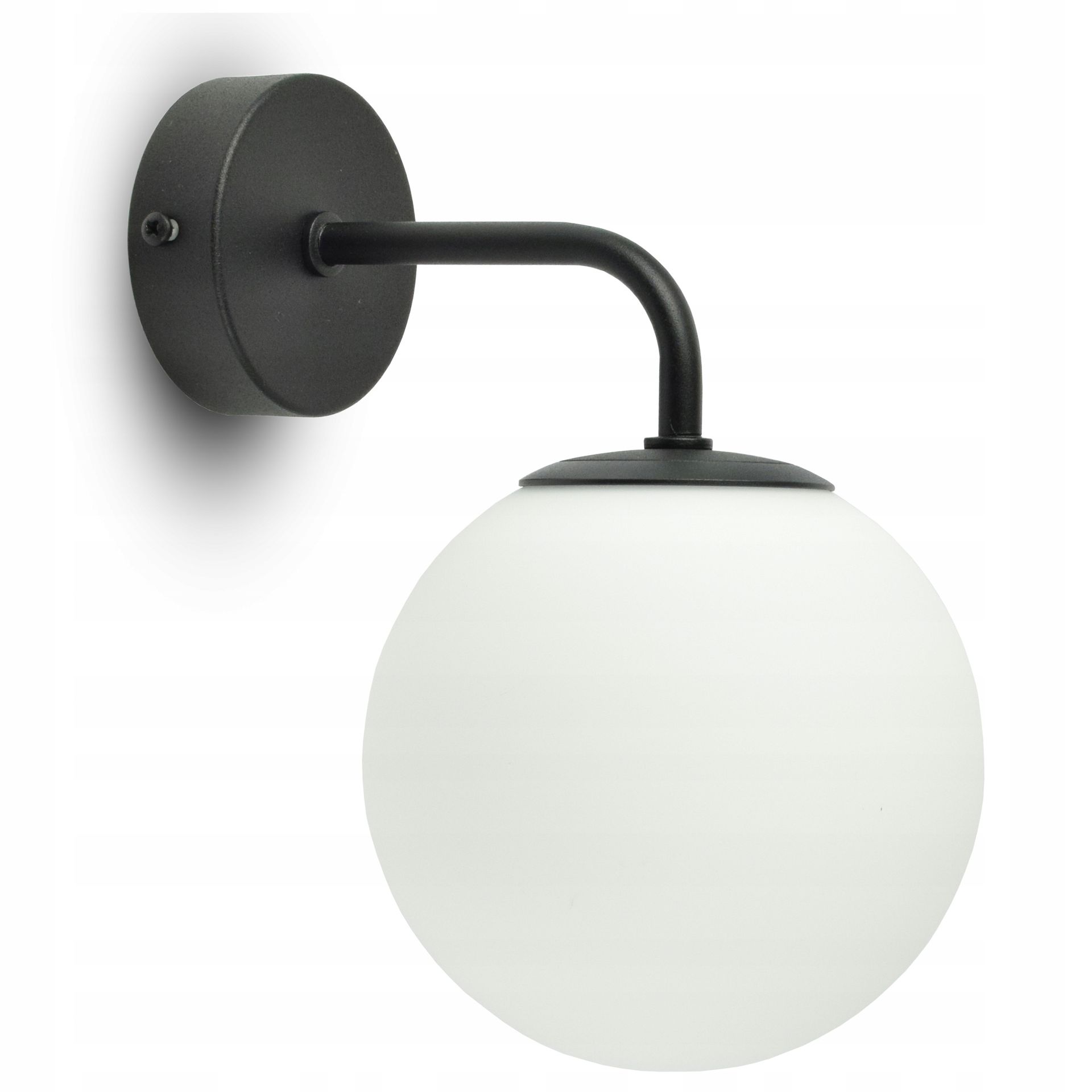 Kinkiet Lampa ścienna Full Globe Glass 561-K1D80 Led G9 Biała Kula Lustro