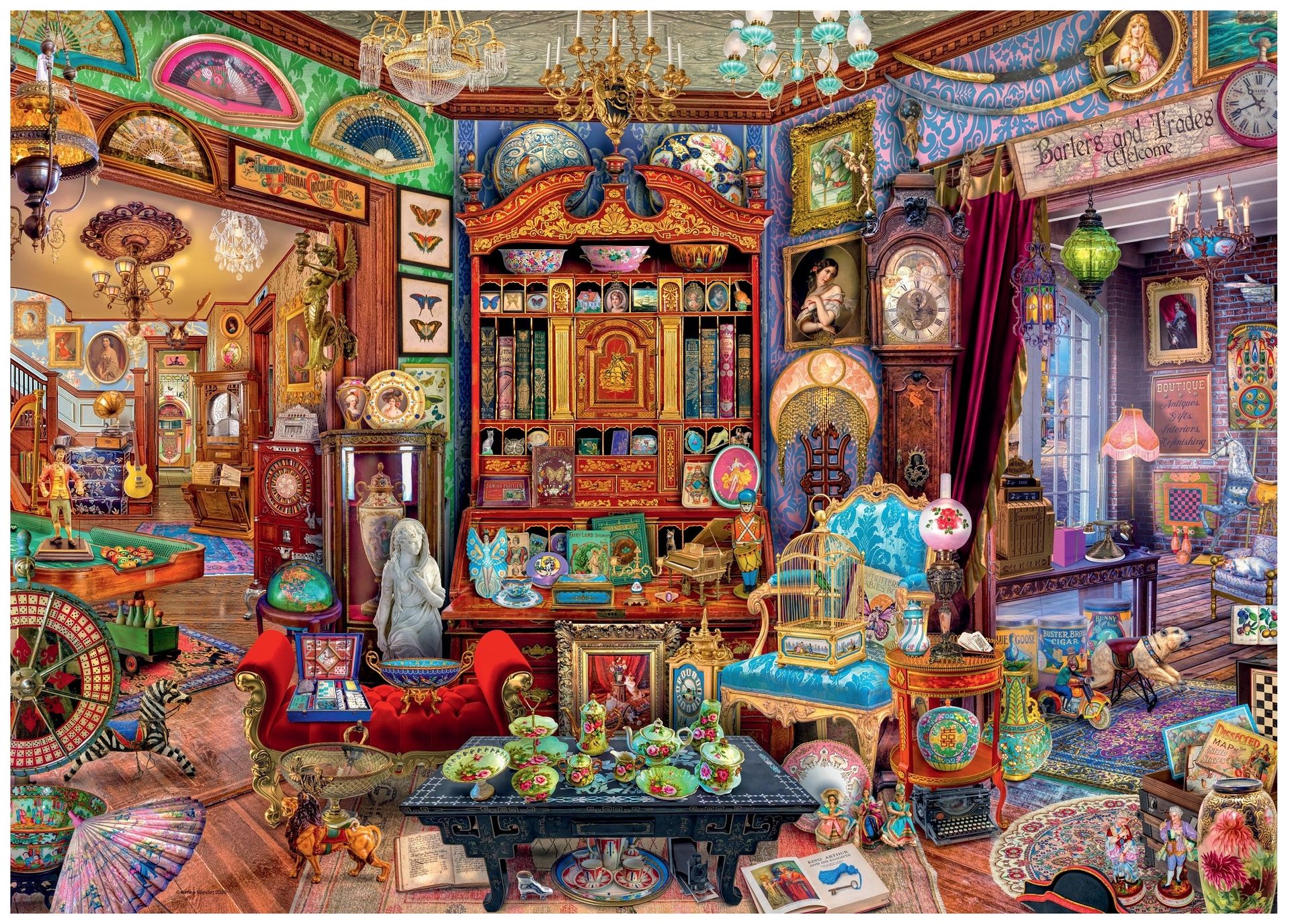 Ravensburger, Puzzle 1000: Gabinet skarbów (12000105). Wiek: 14+