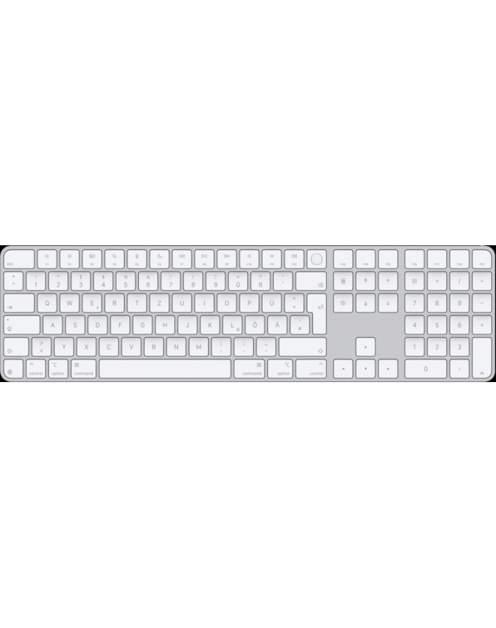 APPLE Magic Keyboard with Touch ID and Numeric Keypad for Mac models with Apple silicon - German - White Keys