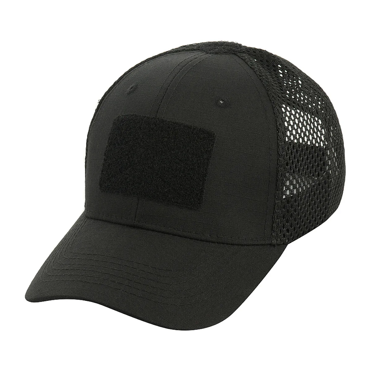 Czapka z daszkiem M-Tac Mesh Flex Rip-Stop z Velcro, Black (40570002)