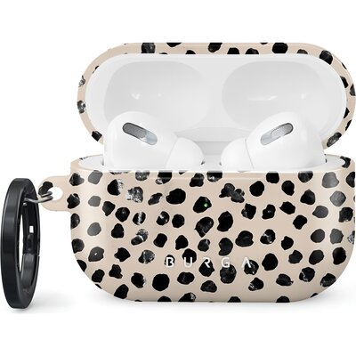 Etui na słuchawki BURGA Almond Latte do Apple AirPods Pro 2 Beżowo-czarny