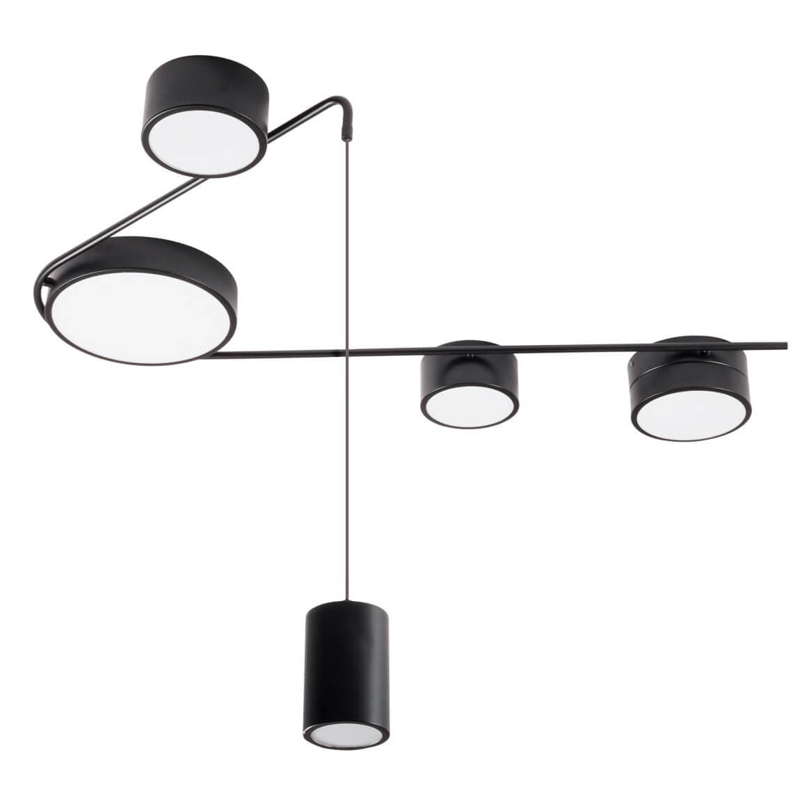 Salonowa lampa sufitowa-wisząca ZUMAIA C0250 Maxlight LED 32W 3000K okręgi czarny