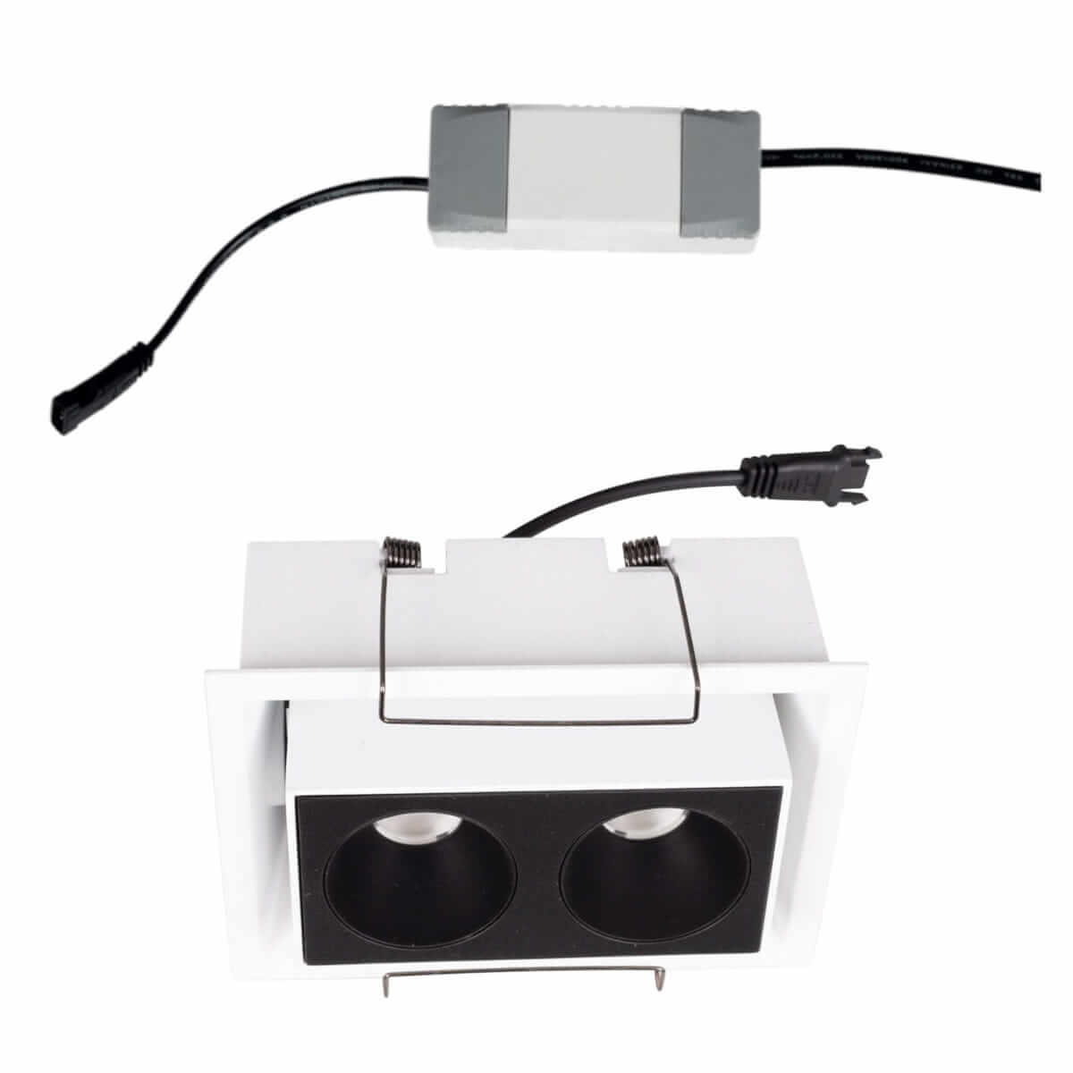 Podtynkowa lampa z zasilaczem i modułem LED Modular H180.02 + HM180 2L + HT180 6W ON/OFF Maxlight LED 6W 3000K czarna biała