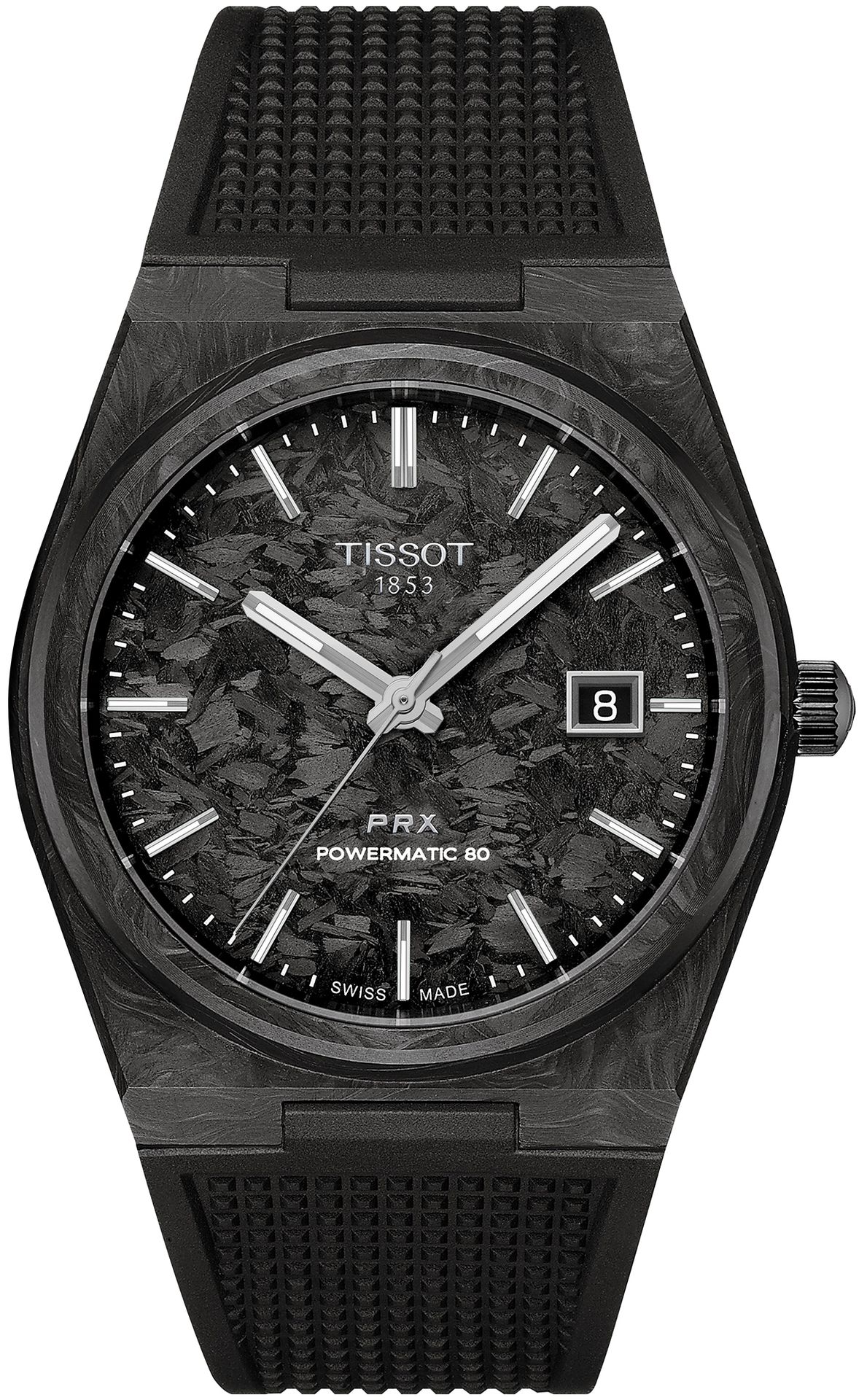 Zegarek Tissot T137.907.97.201.00 PRX Powermatic 80 Carbon 40mm