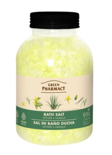 Green Pharmacy Sól do kąpieli wetyweria i wanilia 1000 g