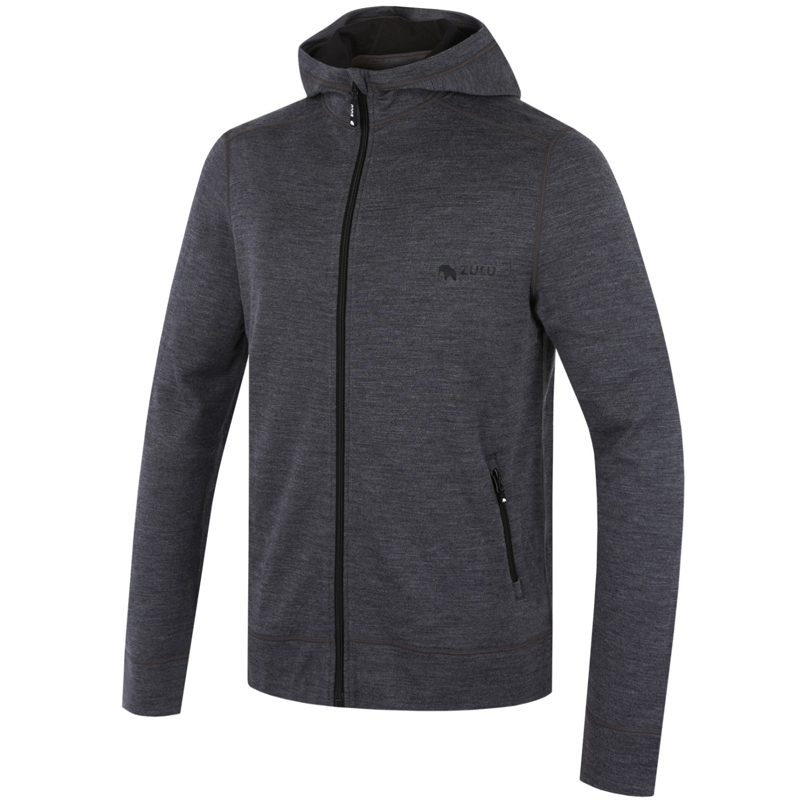 Męska bluza Zulu Merino Hoodie 230 Rozmiar: XL / Kolor: szary