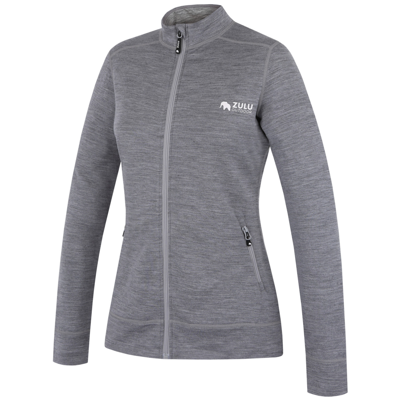Bluza damska Zulu Merino Collar 230 Rozmiar: XL / Kolor: szary