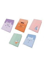 Teczka foliowana A4 z gumką Kids pastel (10szt)