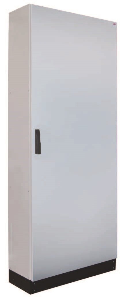 Obudowa stojąca z płytą montażową, IP65, kl. I RAL7035 (800x1850x300) z cokołem 100mm HXS300 3-12 PH1V1