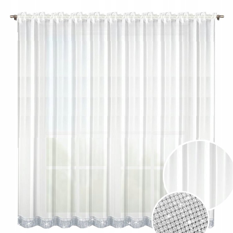 Firana gotowa Firany 240x300 cm Firanki Cyrkonia !