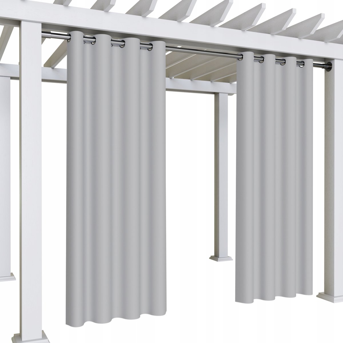 Zasłona ogrodowa 155x200 wodoodporne zasłony gotowe na przelotkach na taras