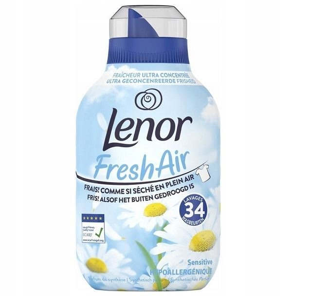 Lenor Fresh Air Sensitive Hipoalergiczny Płyn Do Płukania 34 Prań 476Ml
