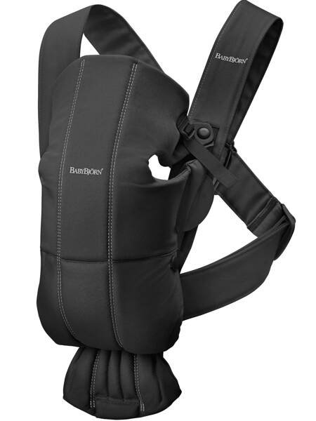 BABYBJORN MINI Woven – nosidełko, Czarny