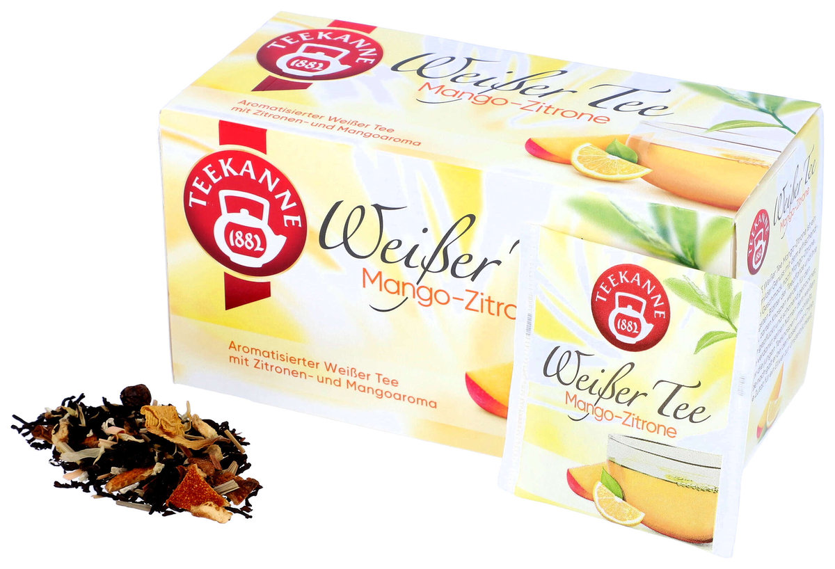 Teekanne, herbata biała, cytryna mango, 20 torebek