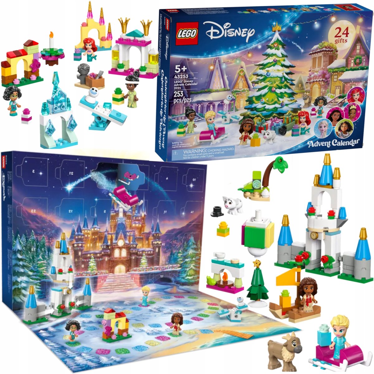ZESTAW KLOCKÓW KONSTRUKCYJNYCH LEGO DISNEY KSIĘŻNICZKI 253szt NA PREZENT