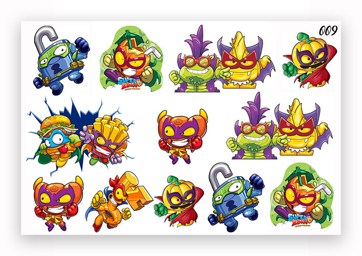 TATUAŻE DZIARY ZMYWALNE DLA DZIECI NA URODZINY ZABAWKI 009