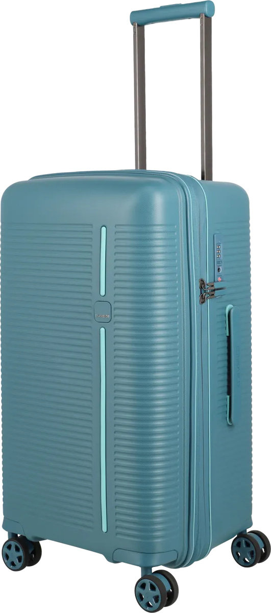 Walizka średnia Travelite Roomer 66 cm Niebieska