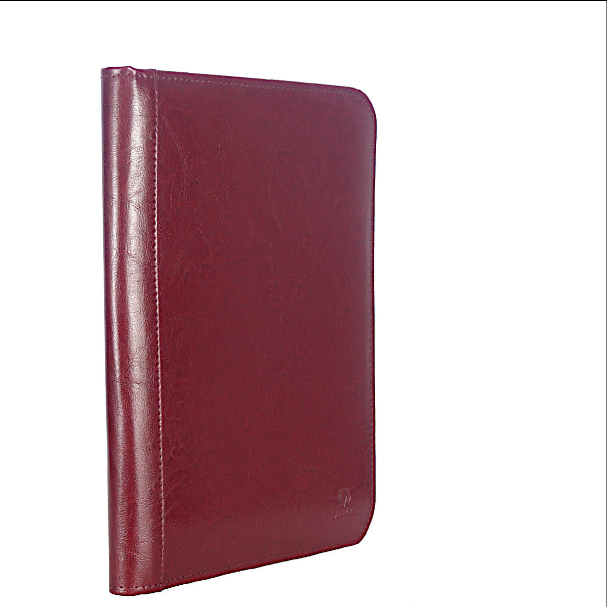 Aktówka z naturalnej skóry Biwuar A4 bordo