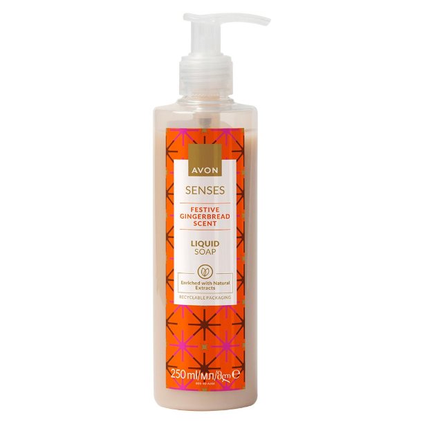 Avon, Mydło W Płynie, Festive Gingerbread Piernik, 250ml